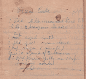 photo of original handwritten recipe