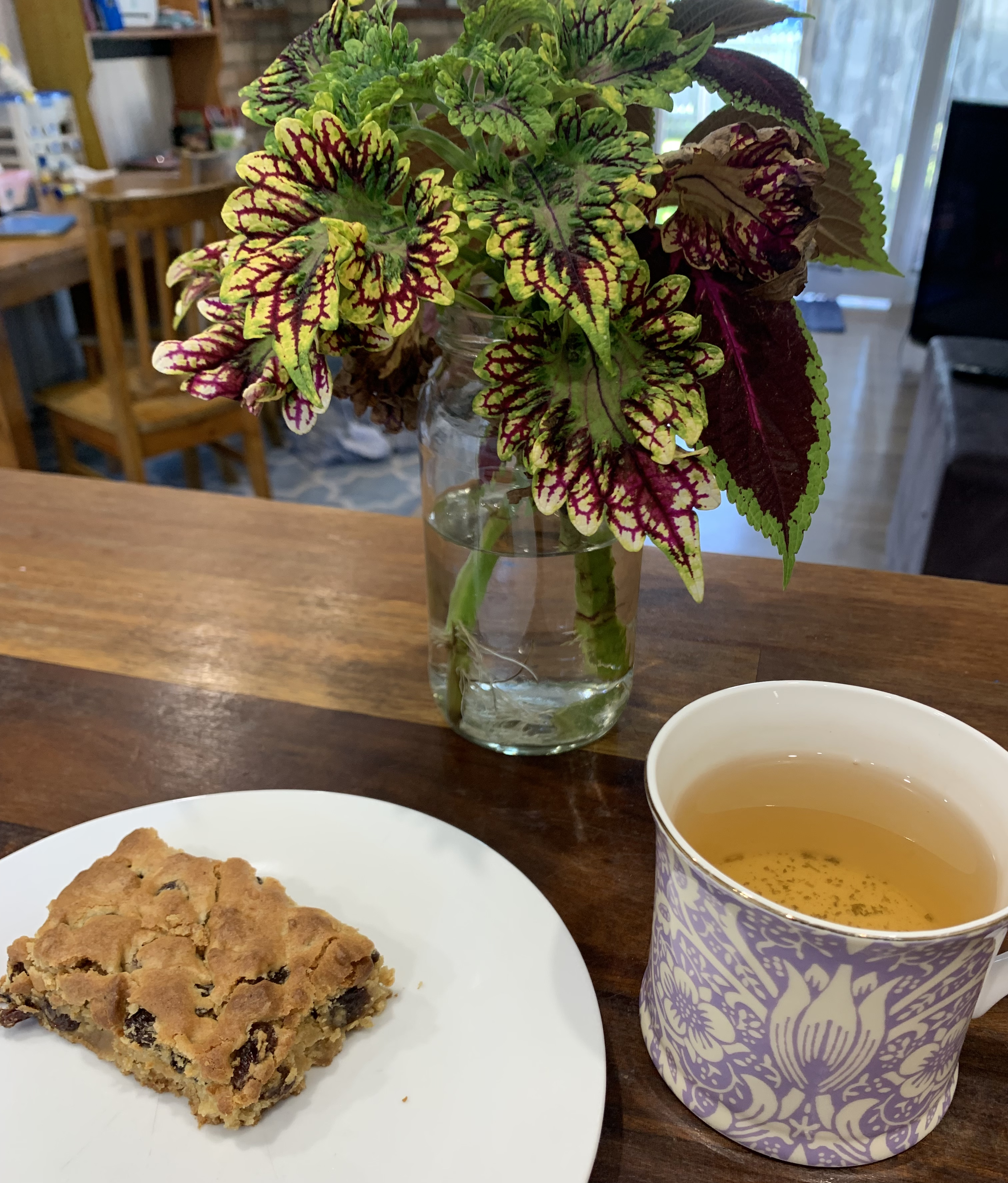 slice and cup of tea