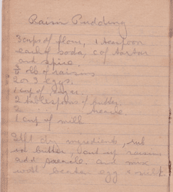 raising pudding recipe